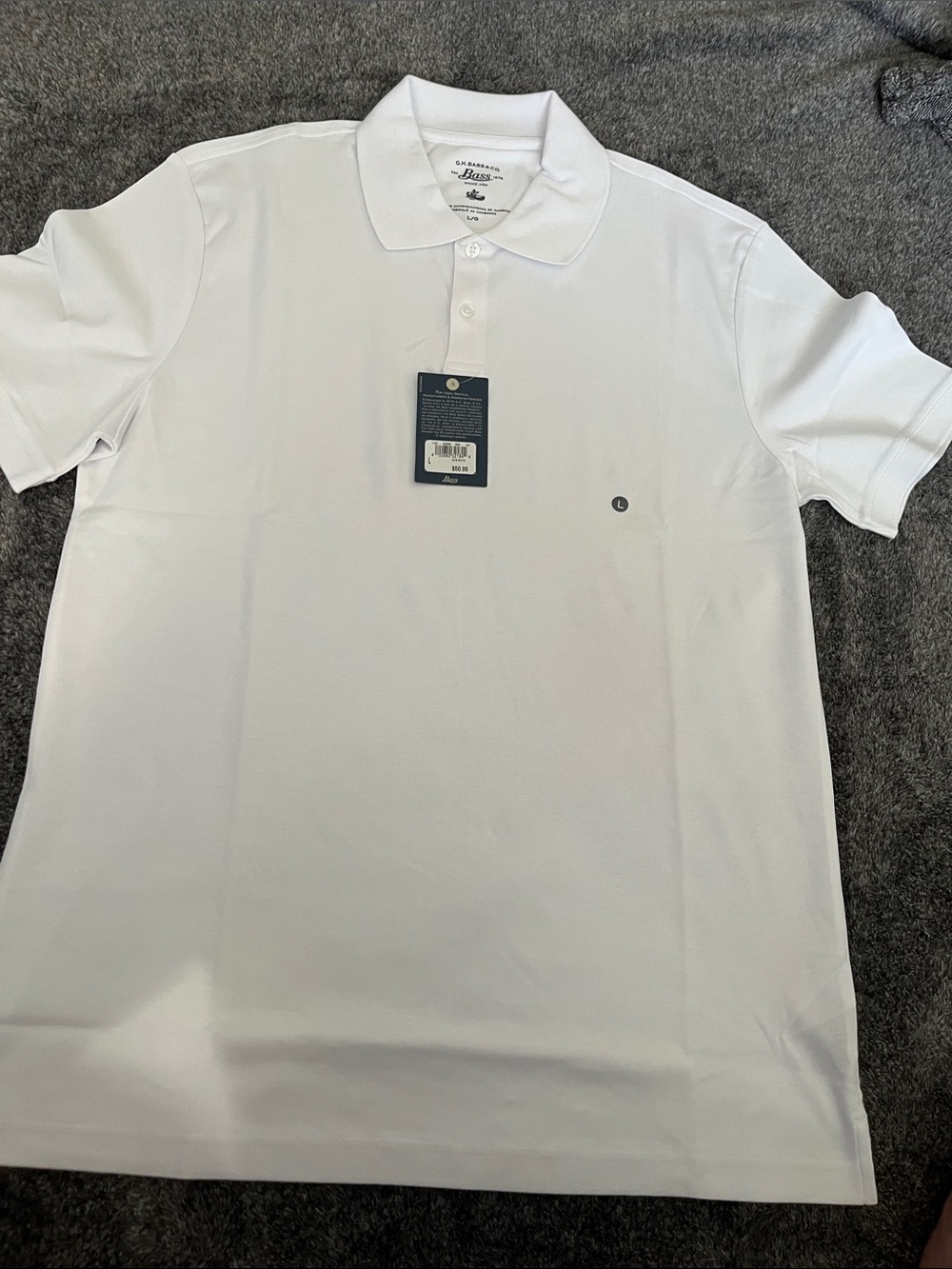 Bass Men's White Polo
